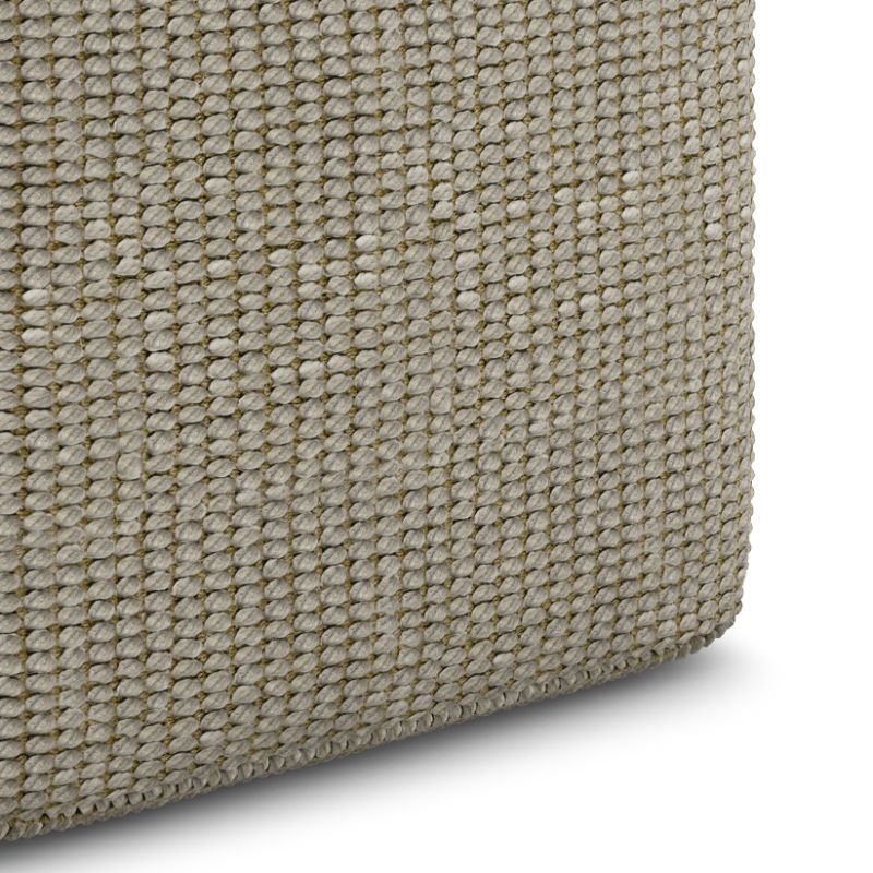  SIMPLIHOME Zelma 18 Inch Boho Square Woven Outdoor/ Indoor Pouf  in Cream and Natural Recycled PET Polyester, For the Living Room, Bedroom  and Kids Room : Home & Kitchen