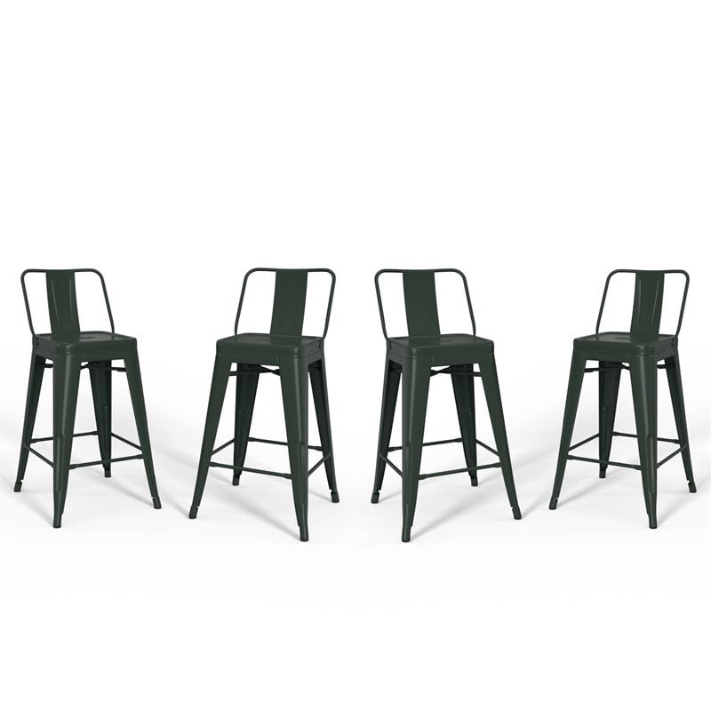 Green metal bar online stools