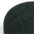 Drury Boho Round Pouf in Teal Patterened Genuine Leather