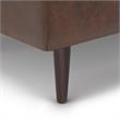 Shay 34 in.W Coffee Table Storage in Distressed Chestnut Brown Faux Leather