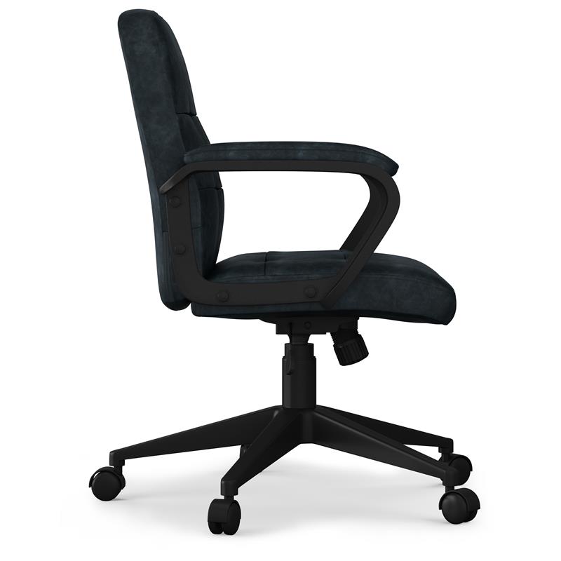 Brewer Swivel Adjustable Executive Computer Office Chair in Distressed Blue