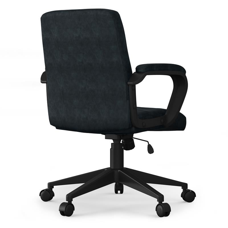 Brewer Swivel Adjustable Executive Computer Office Chair in Distressed Blue