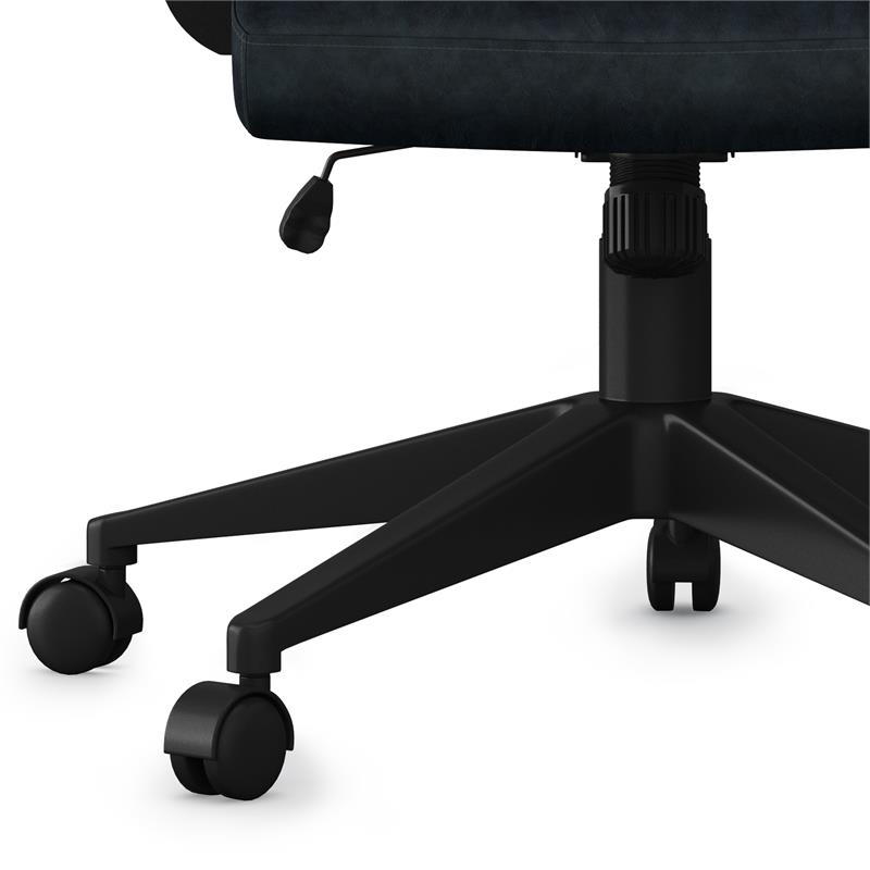 Brewer Swivel Adjustable Executive Computer Office Chair in Distressed Blue