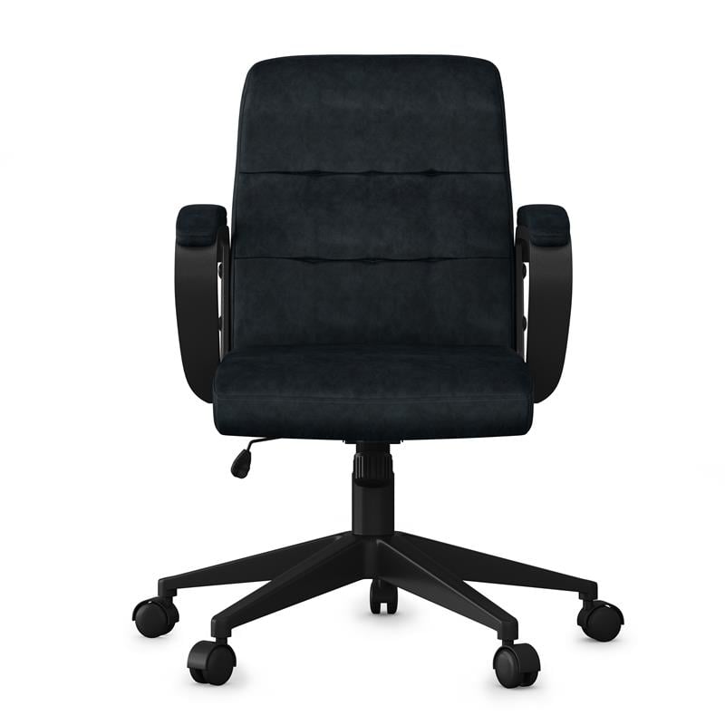 Brewer Swivel Adjustable Executive Computer Office Chair in Distressed Blue