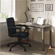 Brewer Swivel Adjustable Executive Computer Office Chair in Distressed Blue