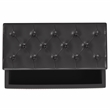 Hamilton 44 in.W Rectangle LiftTop Storage Ottoman in Tanners Brown Faux Leather