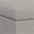 Owen 36 in. W Square Coffee Table Storage Ottoman in Cloud Gray Polyester Fabric