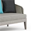 Carmel 75 in. W Contemporary Outdoor Sofa in Gray Sand Drift  Polyester Fabric