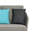 Carmel 75 in. W Contemporary Outdoor Sofa in Gray Sand Drift  Polyester Fabric