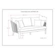 Carmel 75 in. W Contemporary Outdoor Sofa in Gray Sand Drift  Polyester Fabric