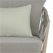 Belize Contemporary 4 Piece Outdoor Conversation Set in Gray Sand Drift Fabric