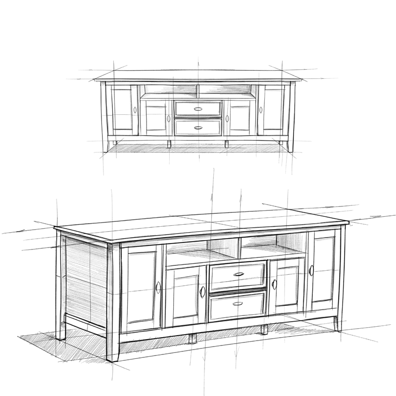 Warm Shaker SOLID WOOD 72