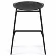 Dafney Contemporary Counter Height Stool (Set of 2) in Distressed Charcoal Gray