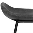 Dafney Contemporary Counter Height Stool (Set of 2) in Distressed Charcoal Gray
