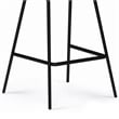 Dafney Contemporary Counter Height Stool (Set of 2) in Distressed Charcoal Gray