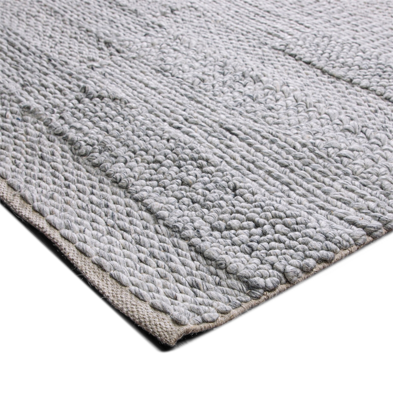 Stover 6 x 9 Area Rug Contemporary in Fog