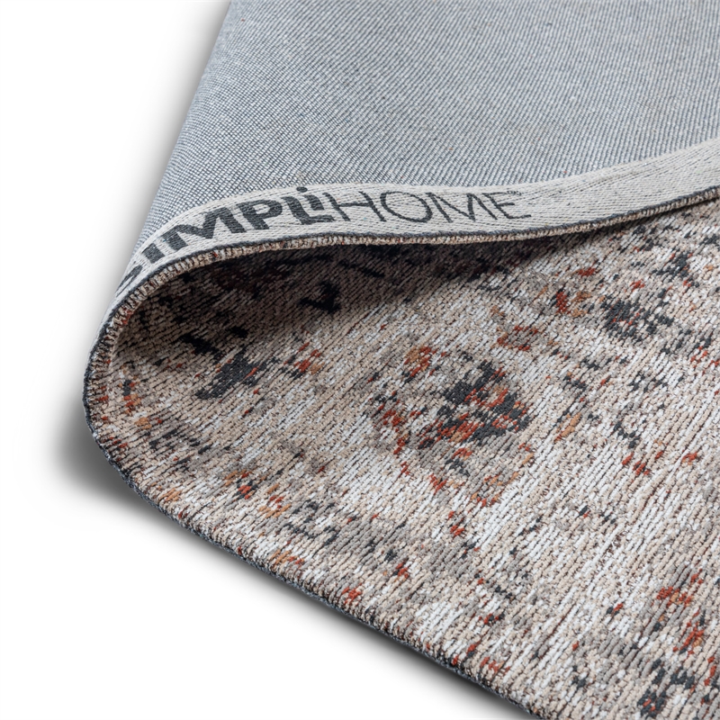 Dobbins 8 x 10 Area Rug Contemporary in Beige and Rust