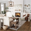 Dobbins 8 x 10 Area Rug Contemporary in Beige and Rust