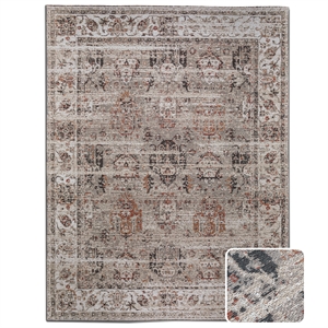 dobbins 8 x 10 area rug contemporary in beige and rust