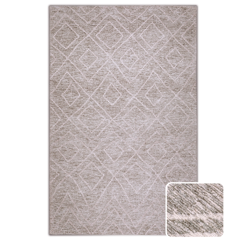 Eldon 6 x 9 Area Rug Contemporary in Sand Dollar