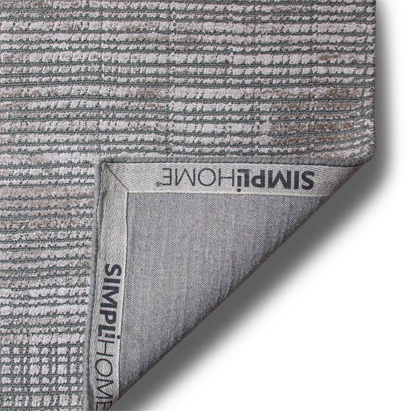 Paynes 6 x 9 Area Rug Contemporary in Silver