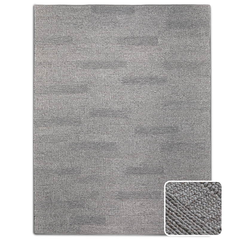 Russell 8 x 10 Area Rug Contemporary in Mocha