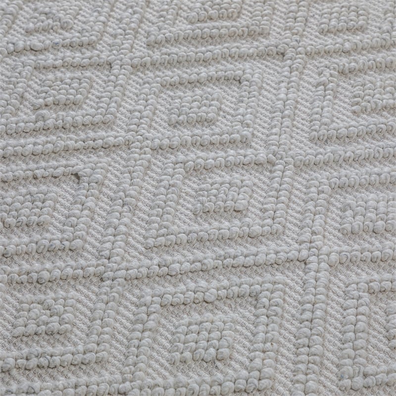 Mead 6 x 9 Area Rug Contemporary in Ivory