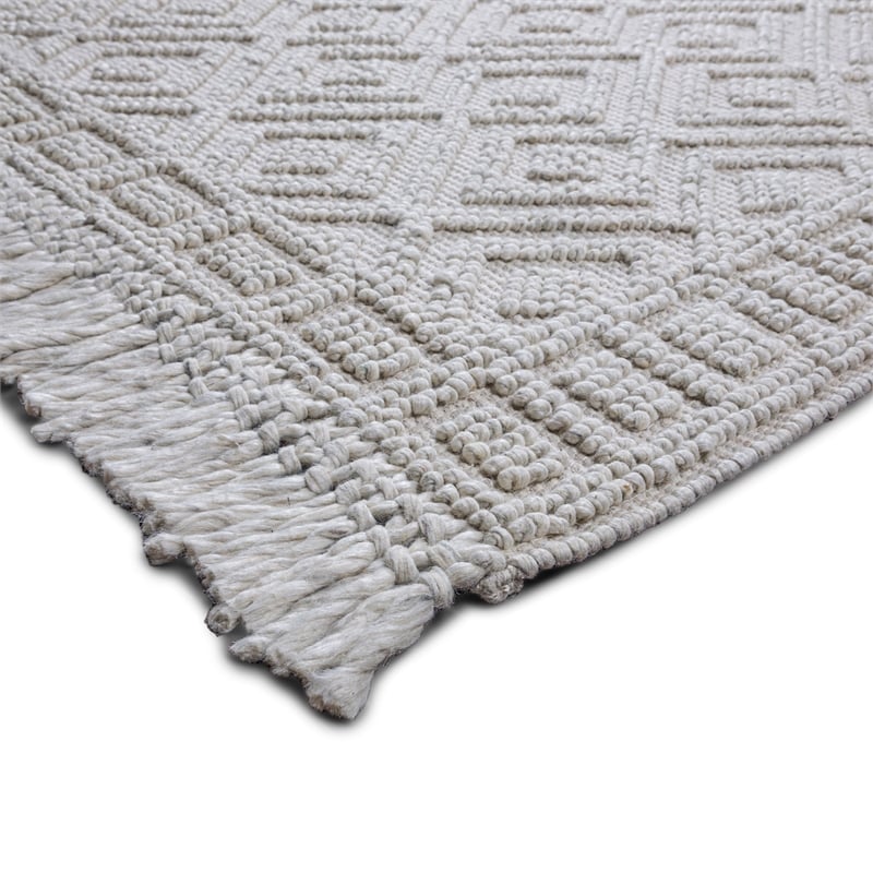 Mead 6 x 9 Area Rug Contemporary in Ivory