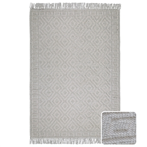 mead 6 x 9 area rug contemporary in ivory