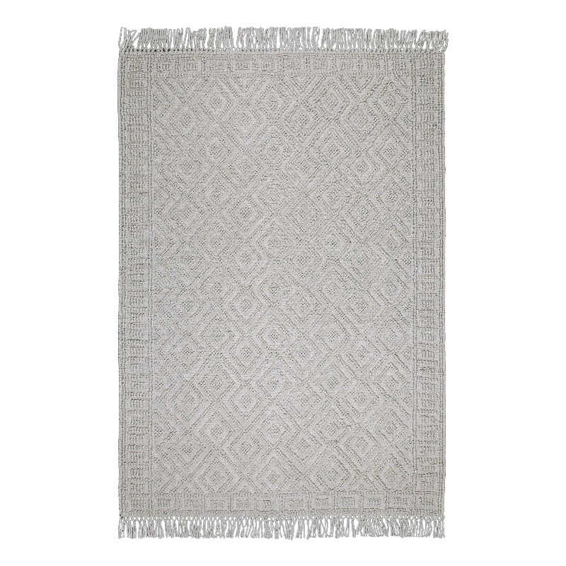 Mead 6 x 9 Area Rug Contemporary in Ivory