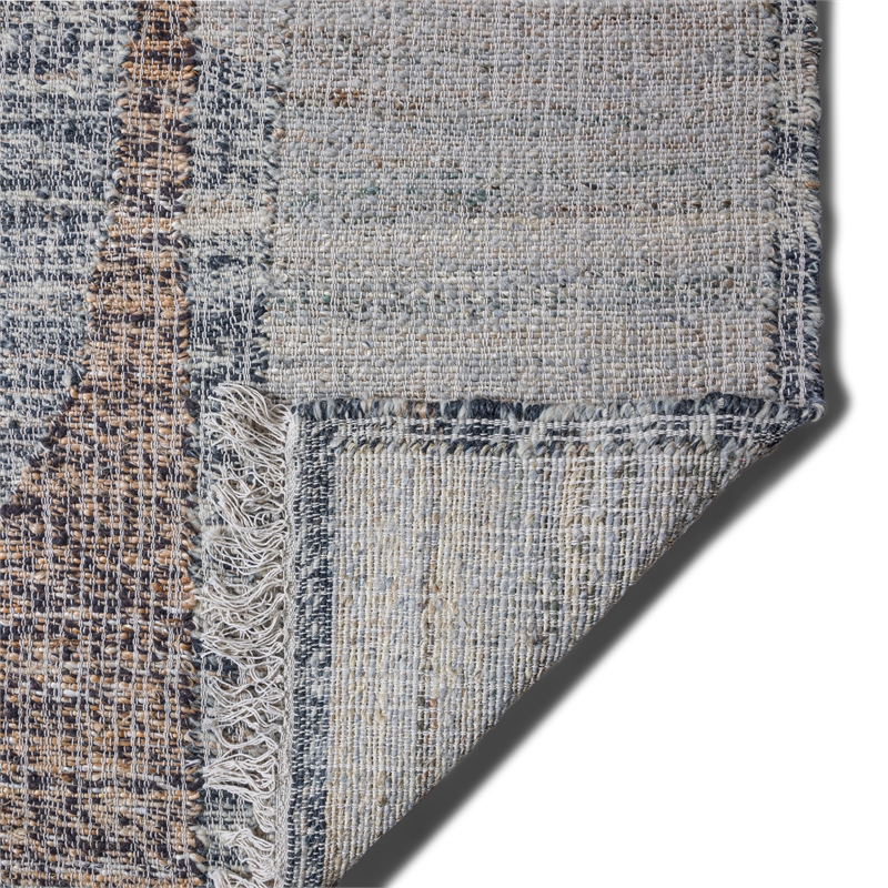 Lester 6 x 9 Area Rug Contemporary in Natural and Silver