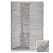 Lester 6 x 9 Area Rug Contemporary in Natural and Silver