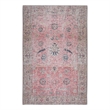 Coleman 6 x 9 Area Rug Contemporary in Pink and Blue