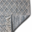 Ogden 6 x 9 Area Rug Contemporary in Ivory and Teal
