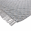 Ogden 6 x 9 Area Rug Contemporary in Ivory and Teal