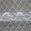 Ogden 6 x 9 Area Rug Contemporary in Ivory and Teal