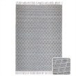 Ogden 6 x 9 Area Rug Contemporary in Ivory and Teal