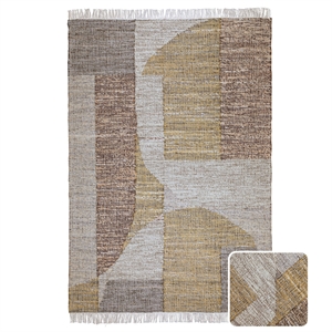 marlatt 6 x 9 area rug contemporary in natural and gold