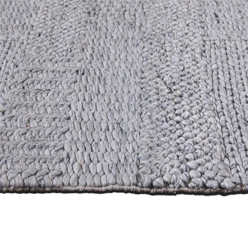 Stover 8 x 10 Area Rug Contemporary in Fog Gray