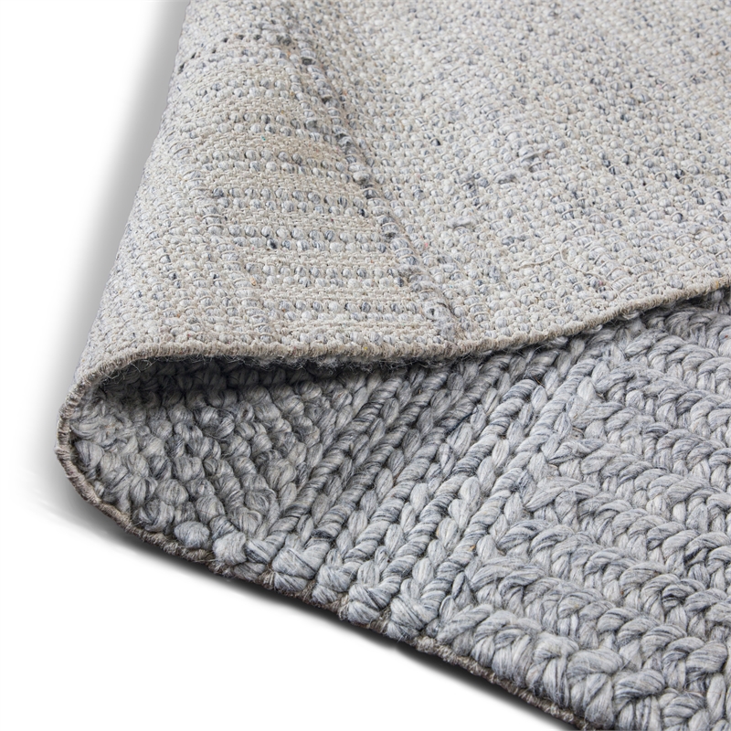 Stover 8 x 10 Area Rug Contemporary in Fog Gray