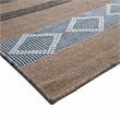 Hart 8 x 10 Area Rug Contemporary in Taupe and Black