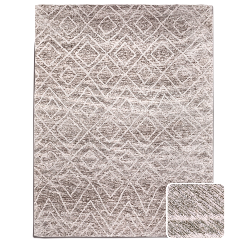 Eldon 8 x 10 Area Rug Contemporary in sand dollar