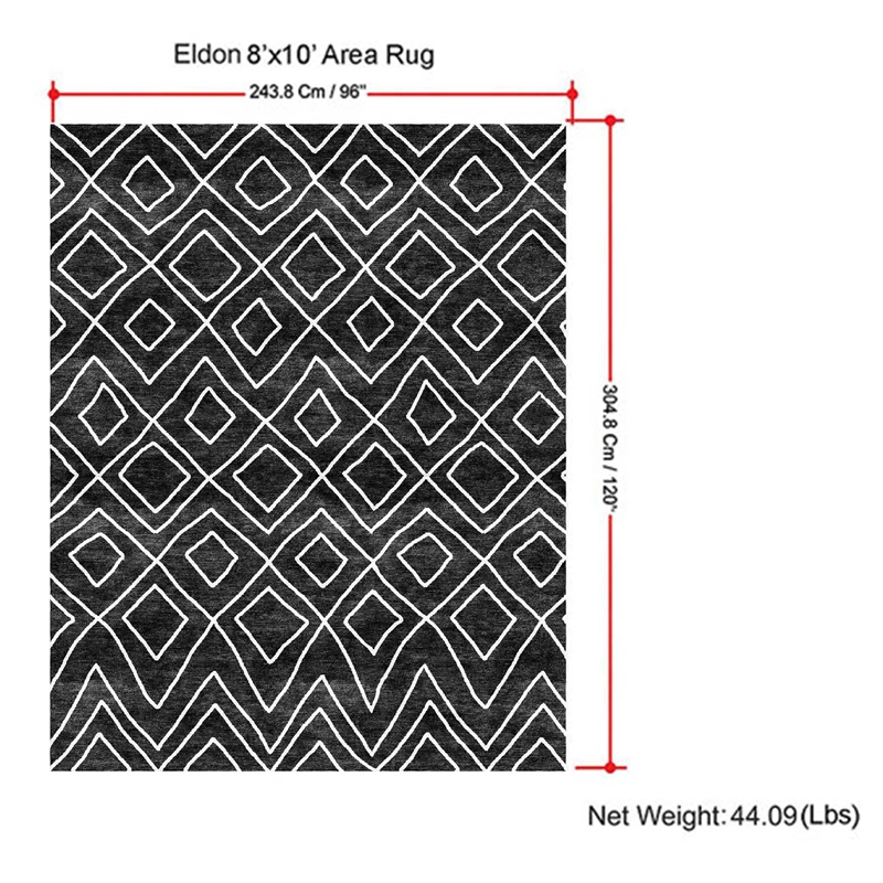 Eldon 8 x 10 Area Rug Contemporary in sand dollar