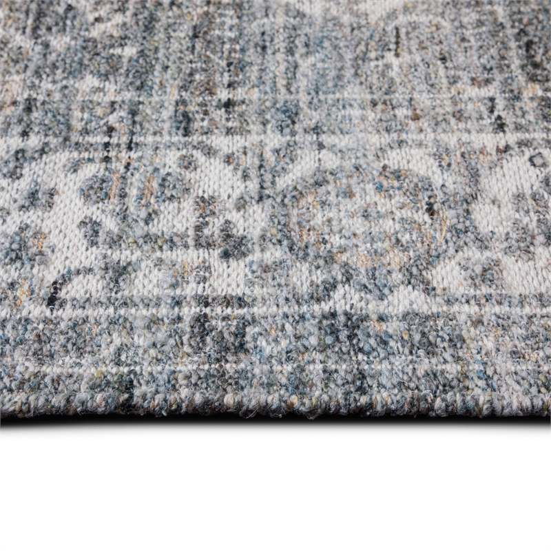 Belton 6 x 9 Area Rug Contemporary in Gray and Mustard