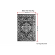 Belton 6 x 9 Area Rug Contemporary in Gray and Mustard