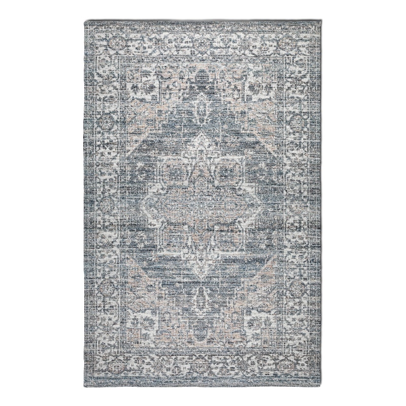 Belton 6 x 9 Area Rug Contemporary in Gray and Mustard