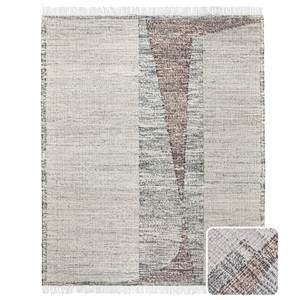 lester 8 x 10 area rug contemporary in natural and silver