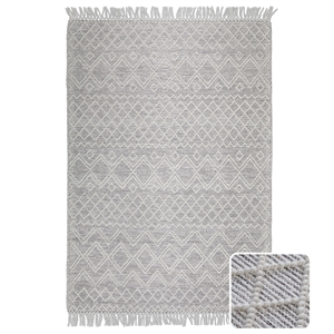jeffers 6 x 9 area rug contemporary in ivory and brown