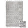 Jeffers 6 x 9 Area Rug Contemporary in Ivory and Brown