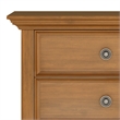Amherst 24 inch Wide Solid Wood Transitional Bedside Table in Light Golden Brown